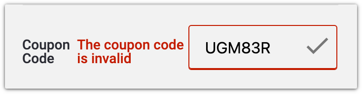 invalid coupon example