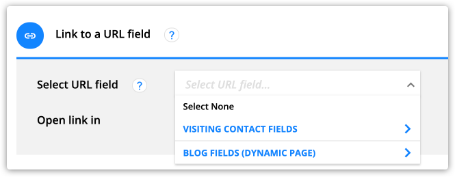 Link to URL field example