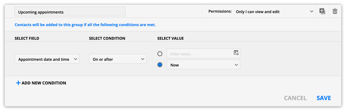 now condition example