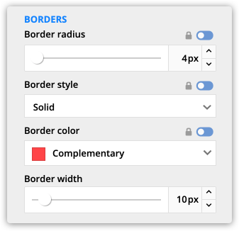 Border settings