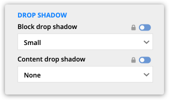 drop shadow settings