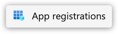 app registrations
