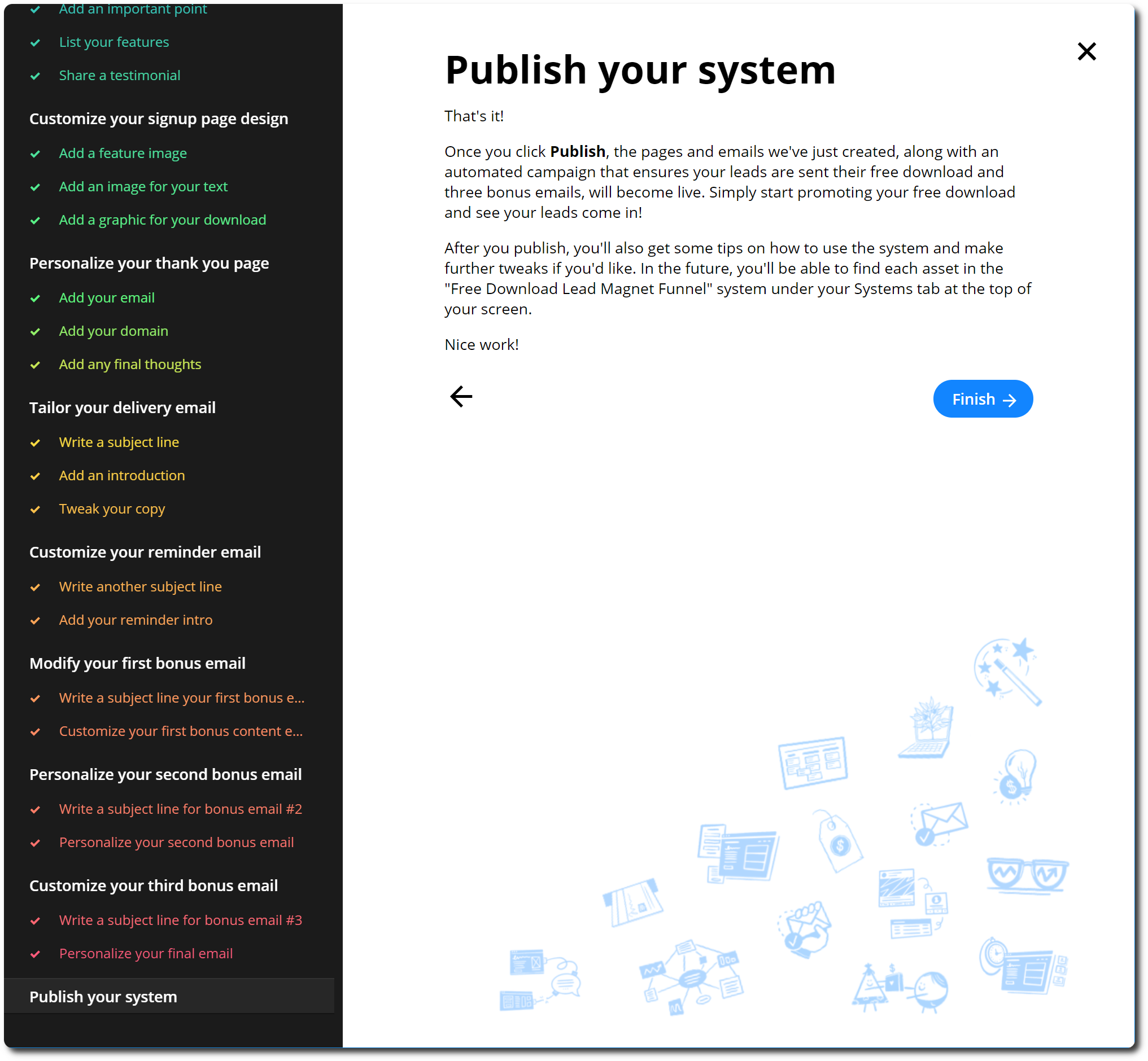 publish your system page