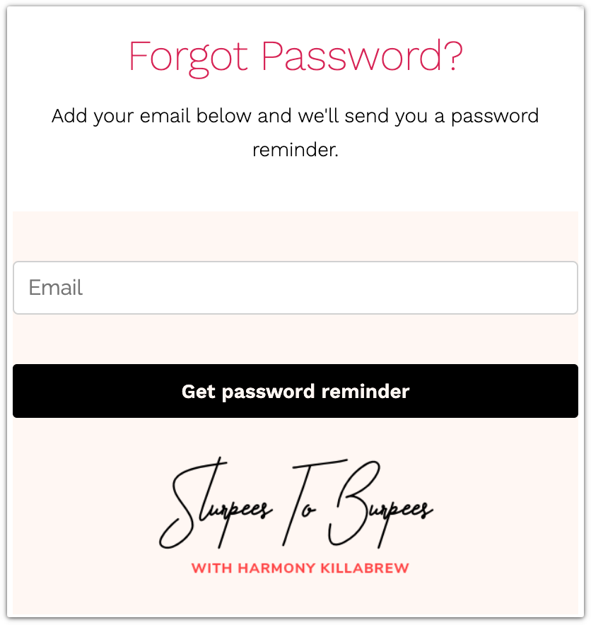 forgot password form example